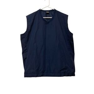 Nike Golf Windbreaker Vest Men’s Size XL Sleeveless Pullover Unlined Navy Blue